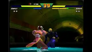 Street Fighter EX Plus Alpha Chun Li vs D.Dark (PS 1)