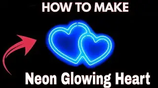 NEON Glowing Heart Shape | Reveal In After Effects | TUTORIAL | How To Make | Shape Design | Light