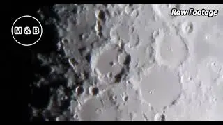 My Moon Footage Via Telescope | 4K |
