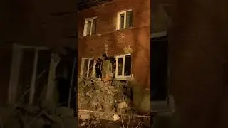 В Киреевске Тульской области рухнула часть жилого дома. Жильцов эвакуировали