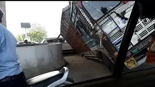 Lorry fall down