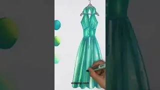 Moda Tasarımda Farklı Boyama Teknikleri #shorts