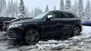 First Snowy Mountain Drive in the Audi SQ5
