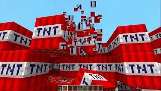 TNT Square destruction in Minecraft