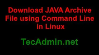 How to Download Java Archive using Command Line ?
