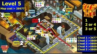 Level 5 Map details Chrono Apep and Chrono isis castle event | open 3 chest in level 4 | DML