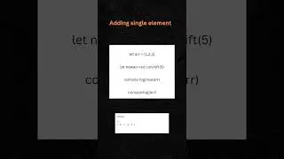 Unshift method in JavaScript.#javascript#react#angular#html#css#vue#javascriptdev #webdeveloper