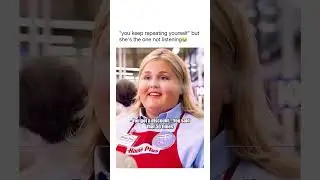 You keep repeating yourself but she’s the one not listening 😭