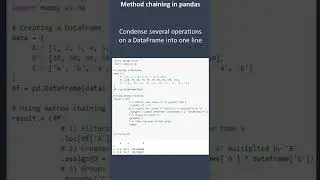 Method chaining in pandas