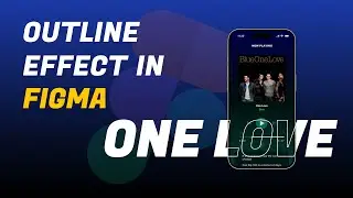 How to create | Outline text effect in Figma | Figma tutorial | One love | Ui | Figma Plugins