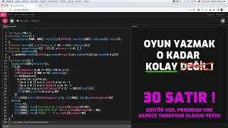 Kaç Bakalım ! - 30 SATIRDA JS İLE OYUN YAZMAK !