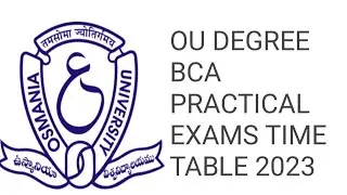 OU BCA REGULAR & BACKLOG EXAM DATE 2023/OU DEGREE BCA EXAMS TIME TABLE 2023