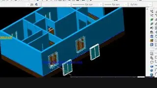 house window make in 3d.beautiful window make in autocad...3d house design with 3d window