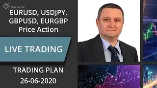 EURUSD, USDJPY, GBPUSD, EURGBP and quarter end flow Technical Analysis, Price Action 26.06.2020