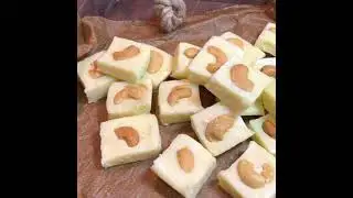 Индийская сладость Бурфи из сухого молока рецепт  #Shorts