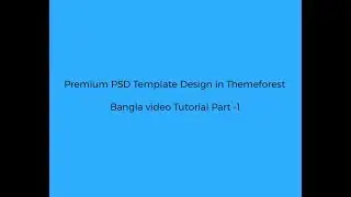 Premium PSD template Design in Themeforest - part 1