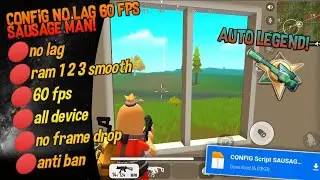 T1 always 60 fps no frame drop🔥 | sausage man | config no lag | MediaFire link no password!!