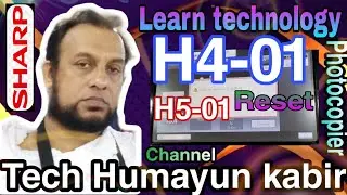 How to clear or reset H5-01 H4-01 error code on Sharp Photocopier machine. 