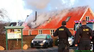 Villa brændte i Bårse - 12.12.22