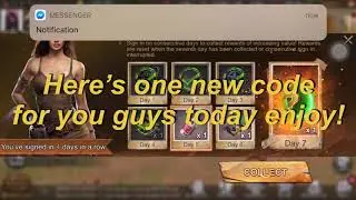 ONE NEW GIFT CODE - State of Survival ⚠️