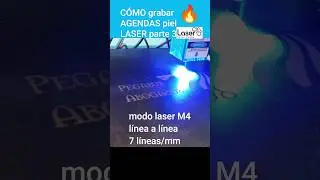 📚🔥 COMO grabar AGENDAS piel con laser DIODO y LASER GRBL parte 3