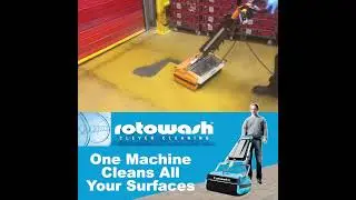 Rotowash Floor Cleaning Machine - Scrub, Wash, Dry and Even Polish!