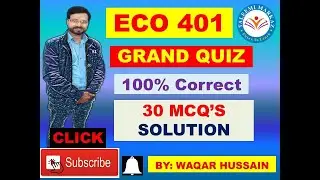 ECO401 Grand Quiz 2020
