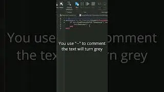 Comments | Roblox Studio Tutorial