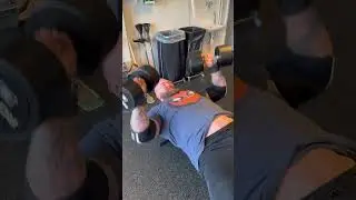 Dumbbell press 90lbs 20 reps right into lat pull down 15 reps.