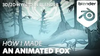 How I Made a 2D Style Animated Fox in Blender | Evolution from First Competition 10-Years Ago to Now