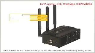 MiNEMedia Q8 Bonding Encoder in INDIA , HDMI/SDI 4G Cellular By 3 SIM， Ethernet and Wi-Fi