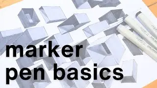 Marker pen basics - design sketching!