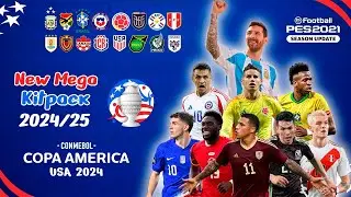 Nuevos KITS "PARA LA COPA AMÉRICA 2024" V3 / TUTORIAL / Pes 2021 al 2024 🔥 DESCARGA