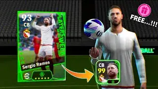 How to get New SERGIO RAMOS Booster Card on free spin - eFootball 24 Mobile.