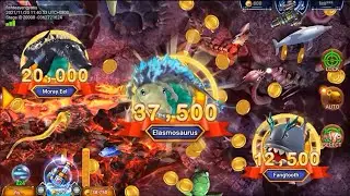 37K Elasmosaurus, Fangtooth, Moray Eel (250 Bet)