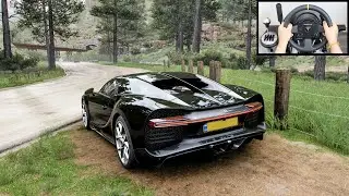 Bugatti Chiron - Forza Horizon 5 | Steering Wheel Gameplay