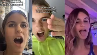 Tiktok girl burp comp