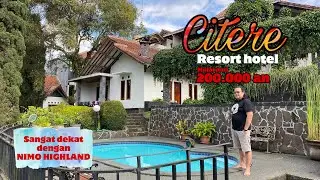 VILLA CITERE RESORT HOTEL, PANGALENGAN, BANDUNG. DEKAT WISATA JEMBATAN KACA NIMO HIGHLAND.