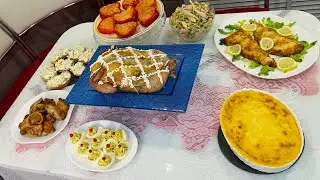 Праздничное меню на скорую руку😋Стол из заморозки