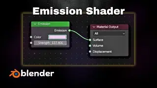 How to use emission shader in Blender | Blender Tutorial