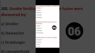 Biology MCQ | Competitive Exams| Most Important Questions| NEET BIOLOGY #shorts 05