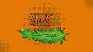 Illustrating a Vector feather /Adobe illustrator speed art/Vector illustration in Adobe Illustrator