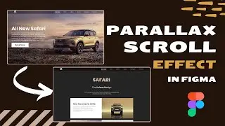 Parallax effect website in figma
