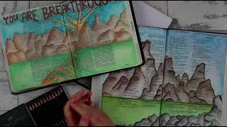 How to draw mountains with pencil easy!