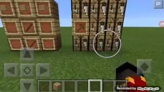 Как сделать деревянную кирку в minecraft pe (для новичков)
