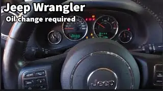 jeep wrangler : comment réinitialisé témoin vidange #oil_change_required