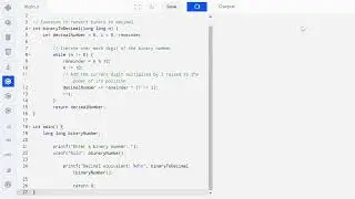 C Program to Convert Binary to Decimal Number || Binary to Decimal Conversion in C #programming