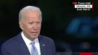 Joe Biden's Town Hall Speech but its awkward