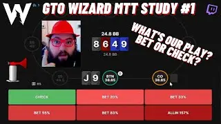 GTO Wizard MTT Training Session #1 (Questje's Poker Study Videos)