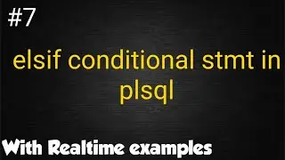 elsif condition in plsql with simple examples || 2022